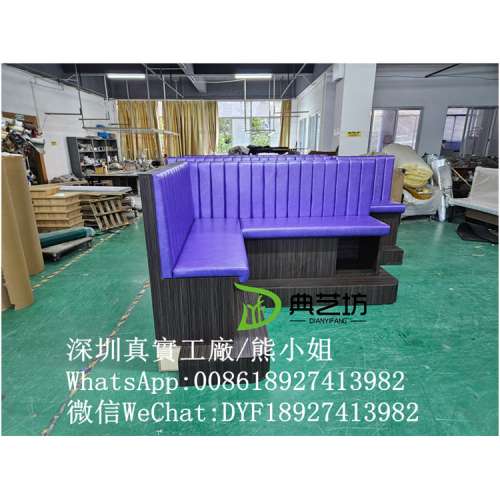 紫色高級沙發，酒吧梳化，歌房梳化訂造，夜總會梳化，儲物酒吧梳化，BS7176防火證書...