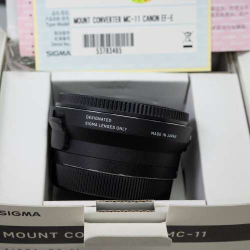 Sigma MC-11 EF-E CANON to Sony FE mc11 轉接環 行貨過保