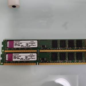 Desktop Ram Kingston 2GBx2 DDR3 1333 共4GB