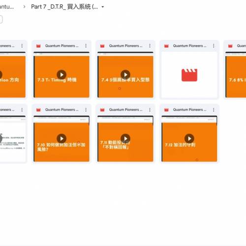 畢兄Raymond Quantum Trading System Master Class 量投領航、quantum.pioneers
