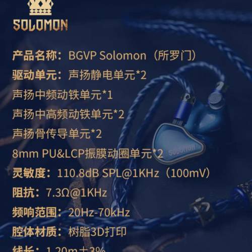 BGVP 所羅門耳機🎧 IEM