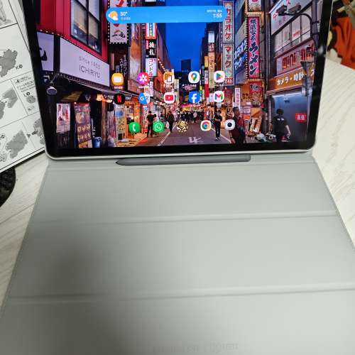 Samsung Tab S9 FE+ 12.4 港版 已過保，無花，跟筆及套