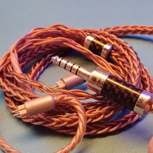 BAT Audio 日蝕台灣萬隆NEOTECH upocc冷凍單晶銅銀混編耳機升級線 8絞
