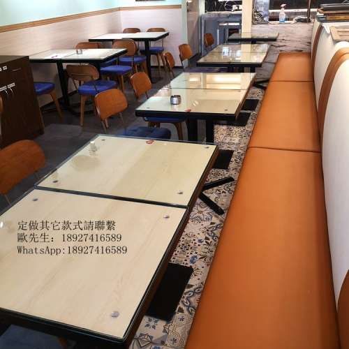 阿飛冰室梳化 實木玻璃餐枱，龍門冰室梳化傢私 深圳餐桌椅梳化工廠，香港餐廳防火證書