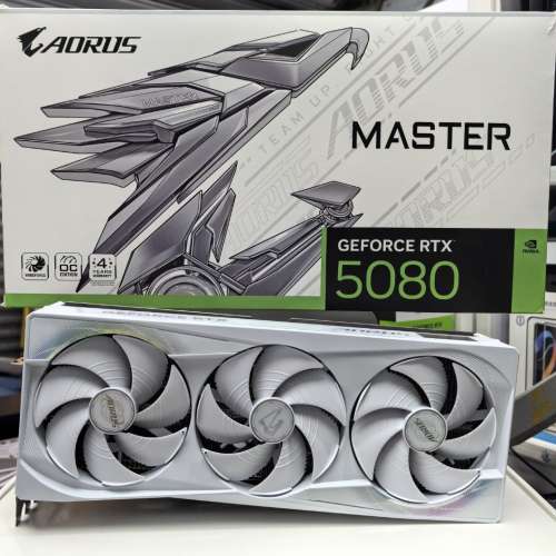 技嘉 AROUS Master RTX 5080 White 香港行貨 旺角門市交收 5090 5080 5070 4090 40...