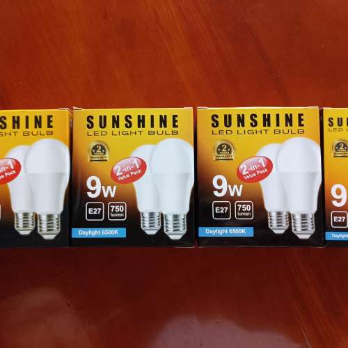 LED 燈胆 (Sunshine 9w E27 白光)