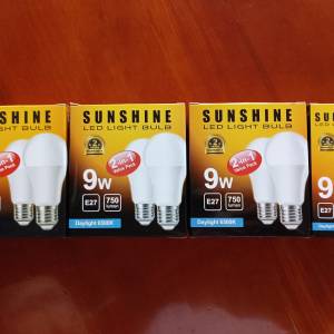 LED 燈胆 (Sunshine 9w E27 白光)