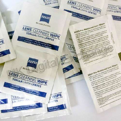 全新蔡司 Carl Zeiss 鏡頭清潔濕紙巾, 獨立包裝, 門市可購買, 順豐或7仔自取