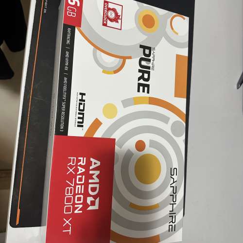 Sapphire pure 7800XT 16GB 全新僅上機 勁過 4070 & 6800XT