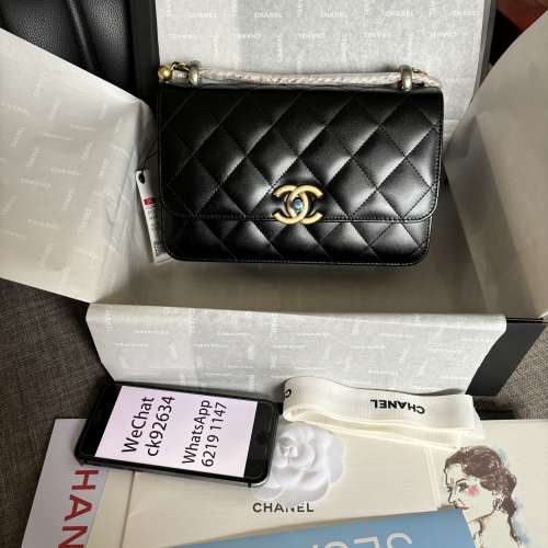 Chanel 雙金球口蓋包