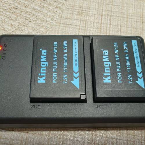 富士,W-126 type-c快差機連兩粒（富士W-226副廠電）.