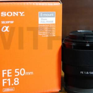 全新行貨 sony 50 mm 1.8 有保養