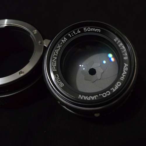Pentax M 50mm f1.4 連shoten pk to nikon Z 轉接環