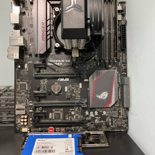 rog電腦組合maximud viii ranger、i3-6100、4g ram-2400、512g ssd