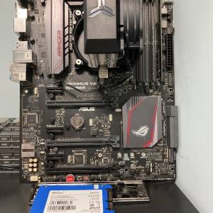 rog電腦組合maximud viii ranger、i3-6100、4g ram-2400、512g ssd