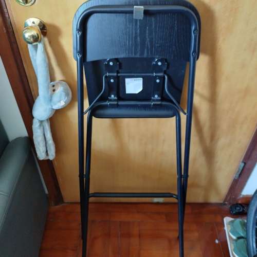 IKEA 黑色高摺凳