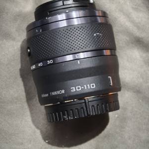 Nikon 1 NIKKOR 30-110 尼康 30mm 110mm 90% 鏡身 小花 鏡片 冇花冇霉 對焦正常