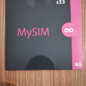 全新中移動My Sim 4G 60GB本地數據上網卡(+5000分鐘本地通話)