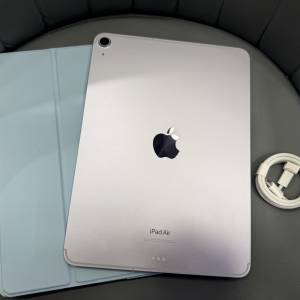 99%New iPad Air 6 M2 5G版 128GB 紫色 香港行貨 蘋果保養到2025年10月 有配件 電池...