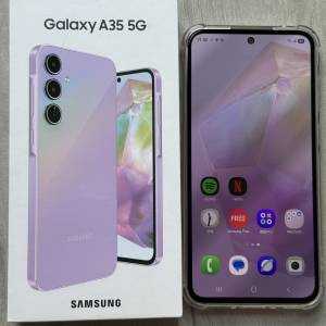 Samsung Galaxy A35 8+256GB 丁香紫色手提電話有盒有單有保養