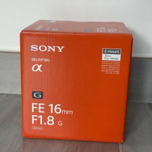Sony FE 16mm F1.8 G 鏡頭 SEL1618G 行貨全新未用