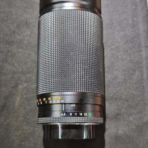 Contax 100-300/4.5-5.6 vario sonnar 康泰時 100mm 300mm cy 瑕疵鏡 尾部鏡片有嚴...