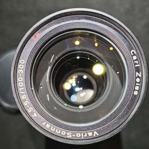 Contax 100-300/4.5-5.6 vario sonnar 康泰時 100mm 300mm cy 瑕疵鏡 尾部鏡片有嚴...