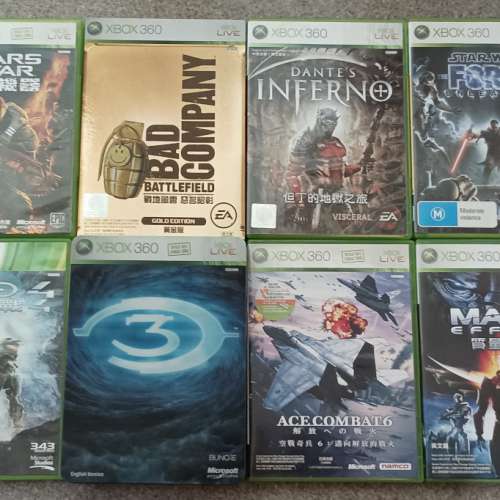 八隻 Xbox 360 遊戲 ( 兼容 Xbox One | Xbox Series X|S ) game