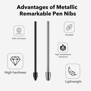 Metal Nibs/Tips Replacement for Samsung Spen 鈦合金 Titanium x 2 + Plastic x ...