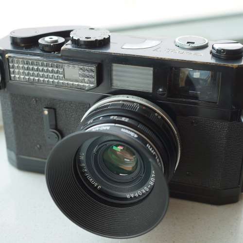 True Black Paint Canon 7 and rare Voigtlander 35mm 2.5 MC L39 mount