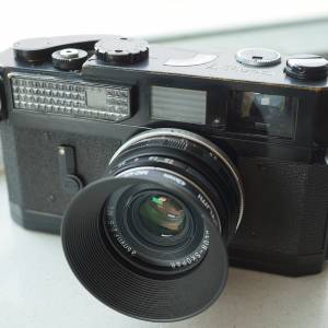 True Black Paint Canon 7 and rare Voigtlander 35mm 2.5 MC L39 mount
