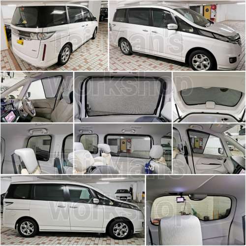 MAZDA BIANTE 全車磁石濾光窗網太陽擋