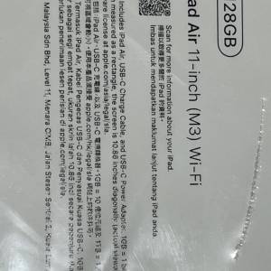 iPad Air 11inch m3 128GB wifi space grey