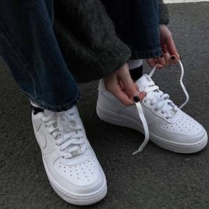 Nike air force 1'07 low低幫休閒板鞋全白 Size：36-45
