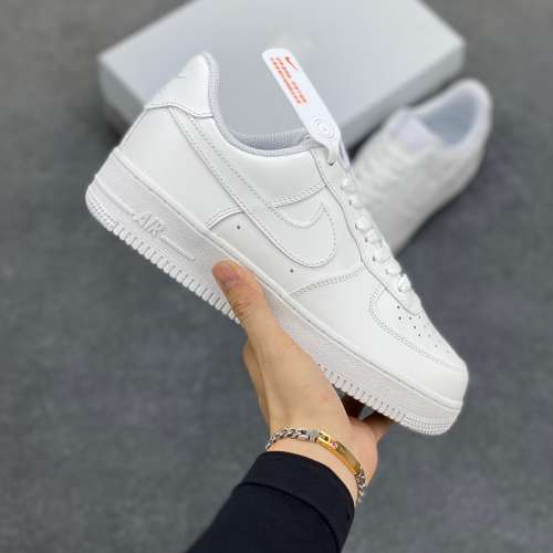Nike air force 1'07 low低幫休閒板鞋全白 Size：36-45