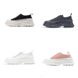 Alexander McQueen亞歷山大麥昆 鬆糕鞋厚底增高帆布 size：36-44