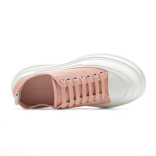 Alexander McQueen亞歷山大麥昆 鬆糕鞋厚底增高帆布 size：36-44