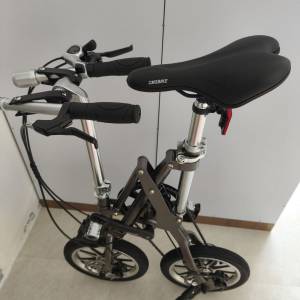 二手 14寸成人一秒摺疊單車