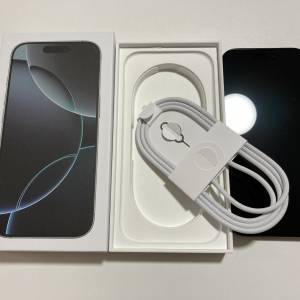 充電30次 iPhone 16 pro max 1tb eSim+實體sim 無鎖 原裝無拆 英/澳/日/歐版 一年...