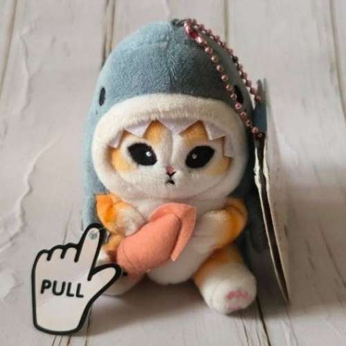 全新 Mofusand 鯊魚貓 吊飾 鎖匙扣