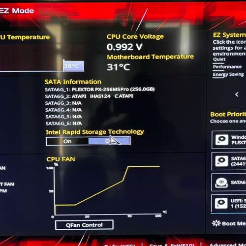 i5 7400, 8 MB RAM,  STRIX B250H gaming MB, 256GB SSD