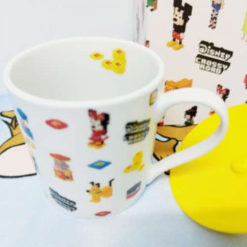 Disney/Pixar廸士尼瓷杯連蓋 --水杯--茶杯--全新--Disney Crossy Road --上水mtr交...