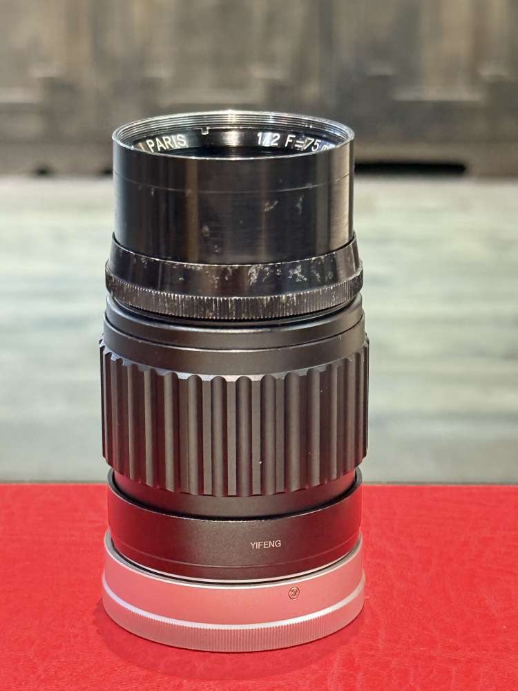 Kinoptik Paris Apochromat 75mm f2 cine lens L/M coupling modified