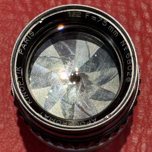 Kinoptik Paris Apochromat 75mm f2 cine lens L/M coupling modified
