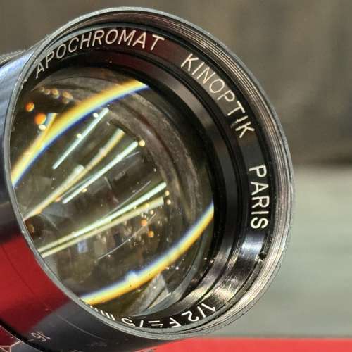 Kinoptik Paris Apochromat 75mm f2 cine lens L/M coupling modified