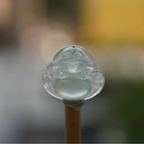 冰種緬甸翡翠佛公