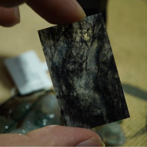 天然緬甸墨翠無示牌（如詩如畫）