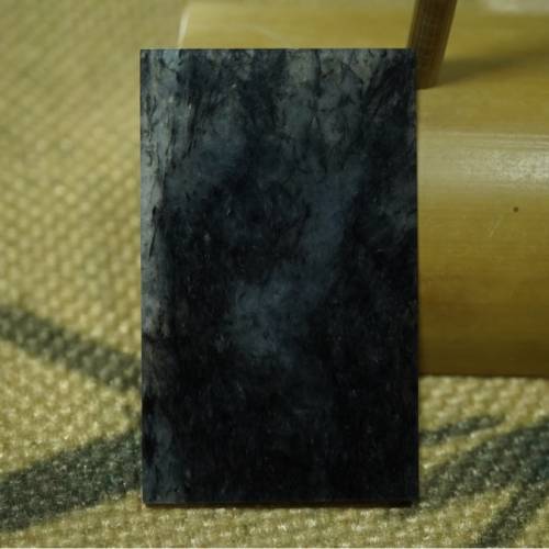 天然緬甸墨翠無示牌（如詩如畫）