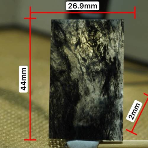 天然緬甸墨翠無示牌（如詩如畫）