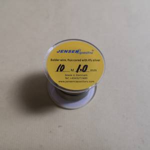 丹麥JENSEN 含銀4％ 1mm錫線一卷